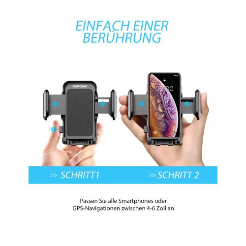  [아마존 핫딜]  [아마존핫딜]Handyhalter fuers Auto,Mpow Upgrade KFZ Smartphone Halterung,Armaturenbrett/Windschutzscheibe Universal autohandyhalter mit Gel-Auflage&Teleskoparm,2 in 1 HandyHalterung Auto fuer iP