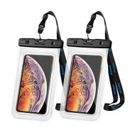 [아마존 핫딜]  [아마존핫딜]Mpow 097 Handytasche Wasserdicht【2 Stueck】, DOPPELT VERSIEGELT, Wasserdichte Handyhuelle , Staubdicht fuer iPhone X/XR/XS/XS MAX/8/7/Galaxy S10/S9/S8/S7/Mate 20/P30/P20/P10 bis 6, 5 Z