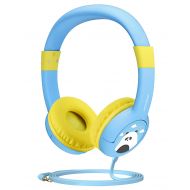 Mpow CH1 Kids Headphones w/85dB Volume Limited Hearing Protection & Music Sharing Function, Kids Friendly Safe Food Grade Material, Tangle-Free Cord, Wired On-Ear Headphones for Ch