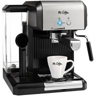 Mr. Coffee Cafe Steam Automatic Espresso and Cappuccino Machine, SilverBlack