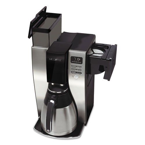  Jarden Consumer Solutions Mr. Coffee BVMCPSTX91 Optimal Brew 10-Cup Thermal Programmable Coffeemaker, BlackBrushed Silver