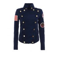 Mr & Mrs Italy Embroidered canvas army jacket