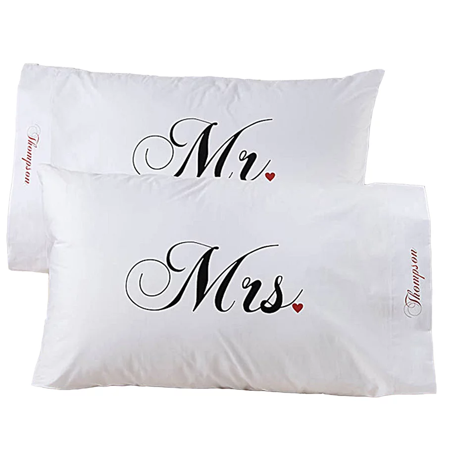 Mr. and Mrs. Collection Pillowcase Pair