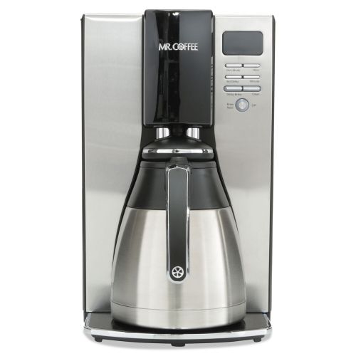  Mr. Coffee Optimal Brew 10-Cup Thermal Programmable Coffeemaker BlackBrushed Silver by Mr. Coffee