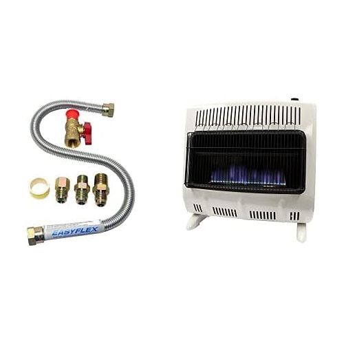  Mr. Heater, Corporation Mr. Heater, 30,000 BTU Vent Free Blue Flame Propane Heater, MHVFB30LPT & Mr. Heater One-Stop Universal Gas-Appliance Hook-Up Kit