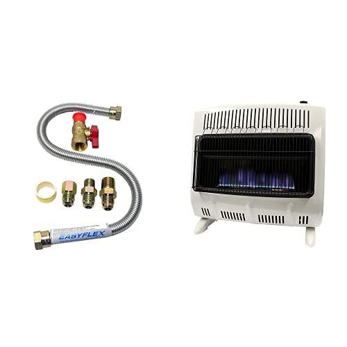  Mr. Heater, Corporation Mr. Heater, 30,000 BTU Vent Free Blue Flame Propane Heater, MHVFB30LPT & Mr. Heater One-Stop Universal Gas-Appliance Hook-Up Kit