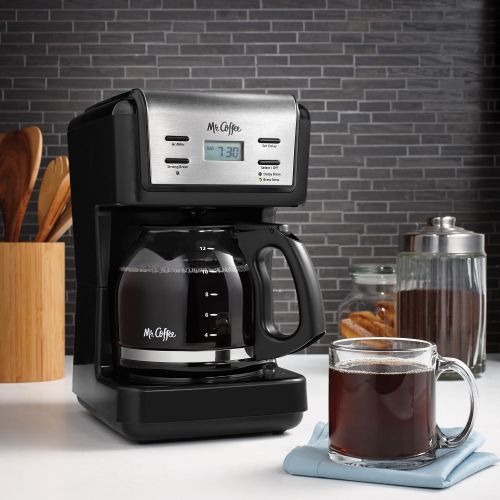  Mr. Coffee 12-Cup Programmable Coffee Maker, Red (BVMC-KNX26)