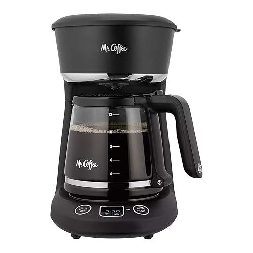  Mr. Coffee Brew Now or Later Coffee Maker, 12- Cup, Black