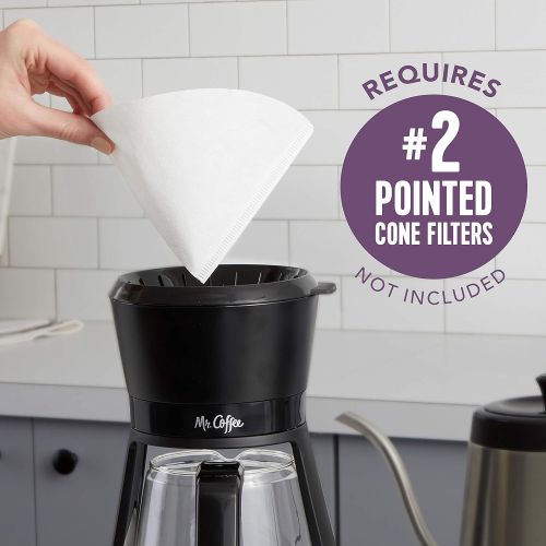  [아마존 핫딜]  [아마존핫딜]Mr. Coffee BVMC-PO19B All-in-One At-Home Pour Over Coffee Maker, Black