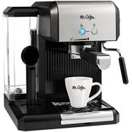 [아마존베스트]Mr. Coffee Cafe Steam Automatic Espresso and Cappuccino Machine, Silver/Black