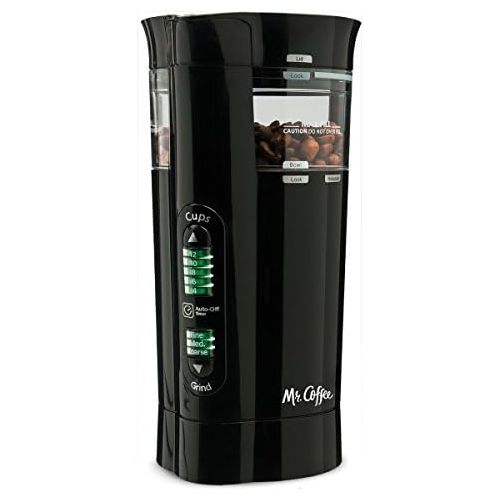  Mr. Coffee 12 Cup Electric Coffee Grinder with Multi Settings, Black, 3 Speed - IDS77