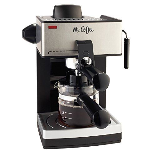  Mr. Coffee 4-Cup Steam Espresso System with Milk Frother