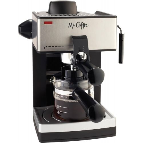  Mr. Coffee 4-Cup Steam Espresso System with Milk Frother