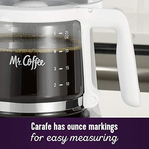  Mr. Coffee 2134286 5-Cup Mini Brew Switch Coffee Maker, White