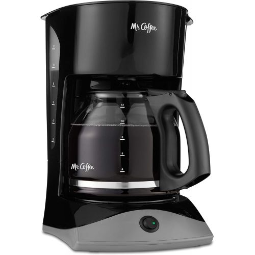  Mr. Coffee 12-Cup Coffee Maker, Black