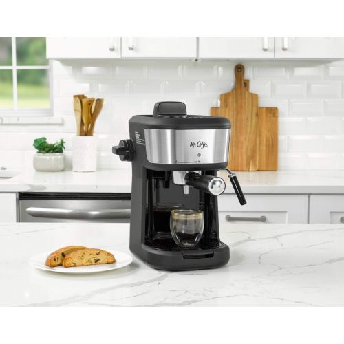  Mr. Coffee Steam Espresso Cappuccino and Latte Maker, One Size, Black