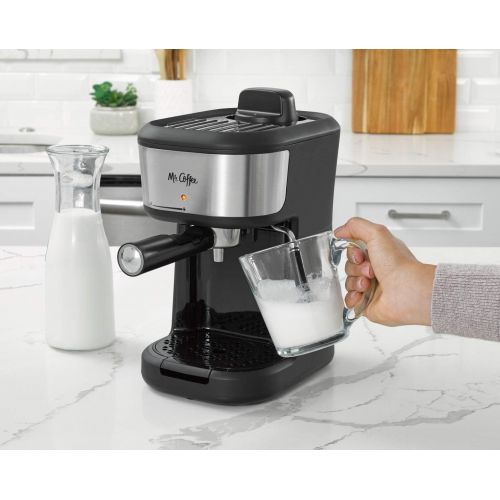  Mr. Coffee Steam Espresso Cappuccino and Latte Maker, One Size, Black