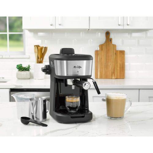  Mr. Coffee Steam Espresso Cappuccino and Latte Maker, One Size, Black