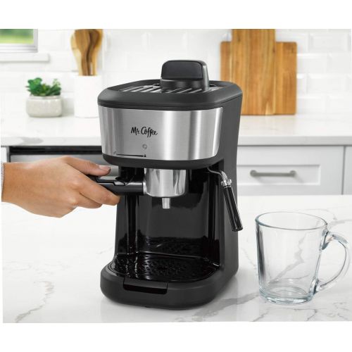  Mr. Coffee Steam Espresso Cappuccino and Latte Maker, One Size, Black