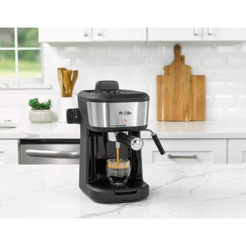  Mr. Coffee Steam Espresso Cappuccino and Latte Maker, One Size, Black