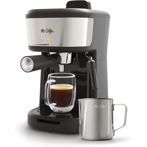  Mr. Coffee Steam Espresso Cappuccino and Latte Maker, One Size, Black