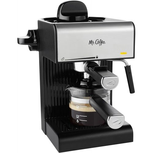  Mr. Coffee BVMC-ECM180 Steam Espresso with Starter Set, Black