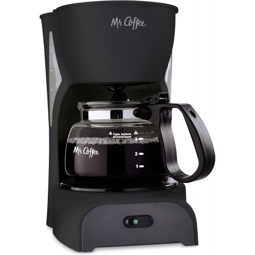  Mr. Coffee Simple Brew Coffee Maker|4 Cup Coffee Machine|Drip Coffee Maker, Black