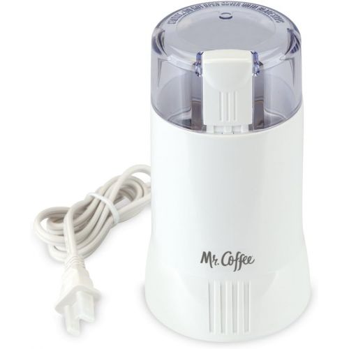  Mr. Coffee Electric Blade Coffee Bean Grinder, White, 1 Speed - IDS55-RB