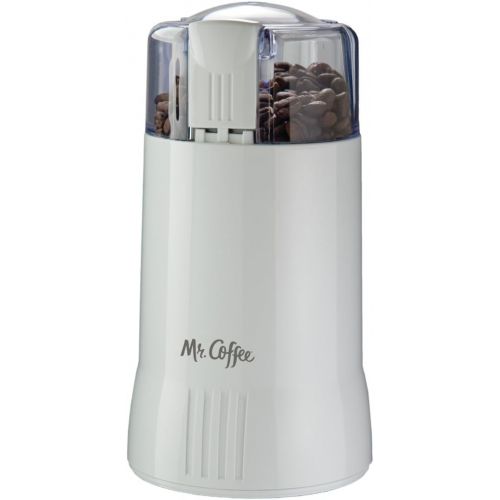  Mr. Coffee Electric Blade Coffee Bean Grinder, White, 1 Speed - IDS55-RB