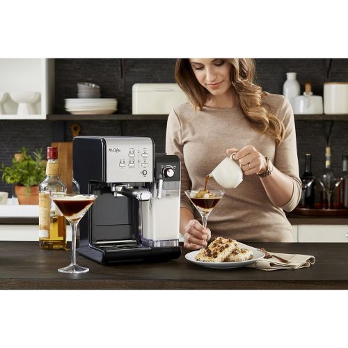  [아마존베스트]Mr. Coffee One-Touch CoffeeHouse Espresso Maker and Cappuccino Machine