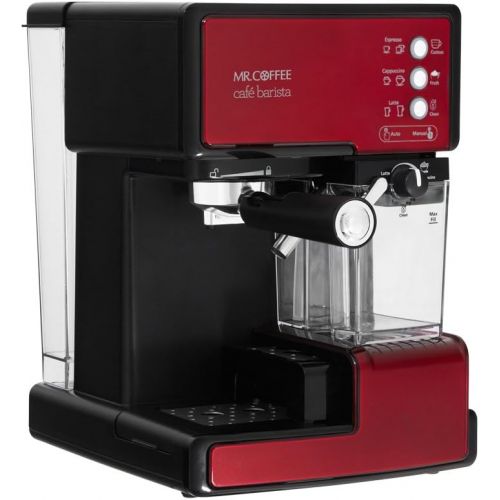  [아마존베스트]Mr. Coffee Cafe Barista Espresso and Cappuccino Maker, Red - BVMC-ECMP1106