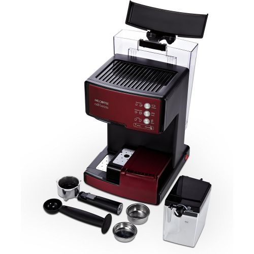  [아마존베스트]Mr. Coffee Cafe Barista Espresso and Cappuccino Maker, Red - BVMC-ECMP1106