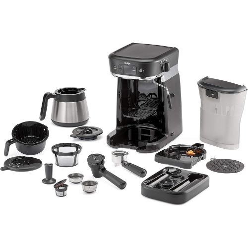  [아마존베스트]Mr. Coffee All-in- One Occasions Specialty Pods Coffee Maker, 10-Cup Thermal Carafe, and Espresso with Milk Frother and Storage Tray, Black