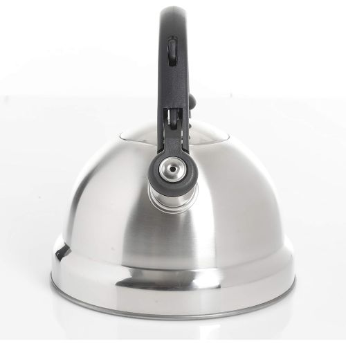  [아마존베스트]Mr. Coffee Mr Coffee Claredale Whistling Tea Kettle, 2.2-Quart, Brushed Stainless Steel