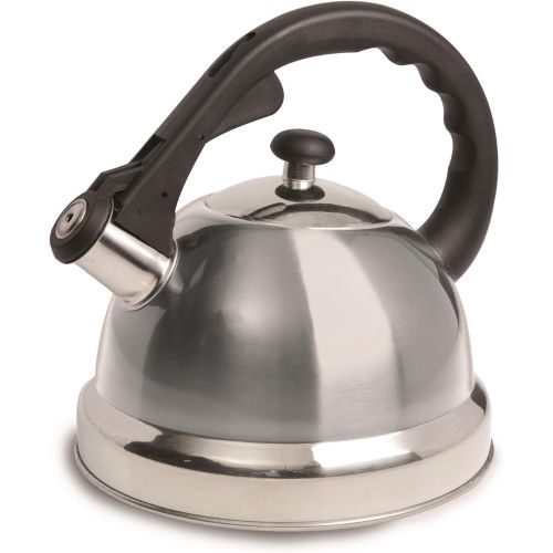  [아마존베스트]Mr. Coffee Mr Coffee Claredale Whistling Tea Kettle, 2.2-Quart, Brushed Stainless Steel