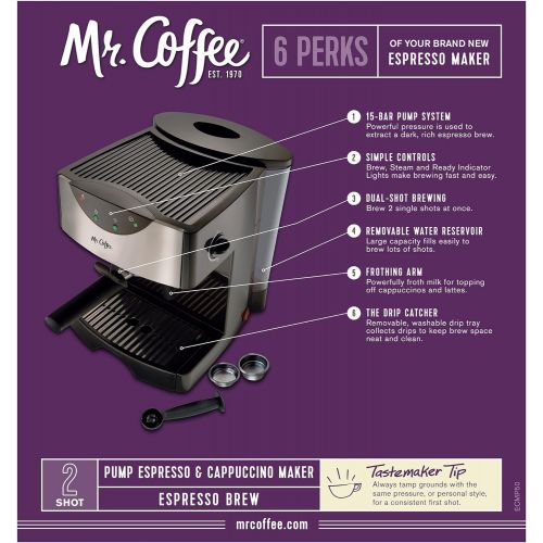  Mr. Coffee Automatic Dual Shot Espresso/Cappuccino System