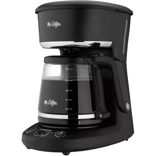  Mr. Coffee Coffee Maker, Programmable Coffee Machine with Auto Pause and Glass Carafe, 12 Cups, Stainless Steel