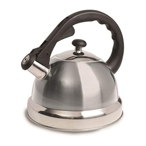  [아마존베스트]Mr. Coffee Mr Coffee Claredale Whistling Tea Kettle, 2.2-Quart, Brushed Stainless Steel