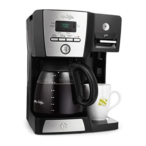  Mr. Coffee BVMC-DMX85 - 12-Cup Programmable Coffeemaker with Integrated Hot Water Dispenser - BlackChrome