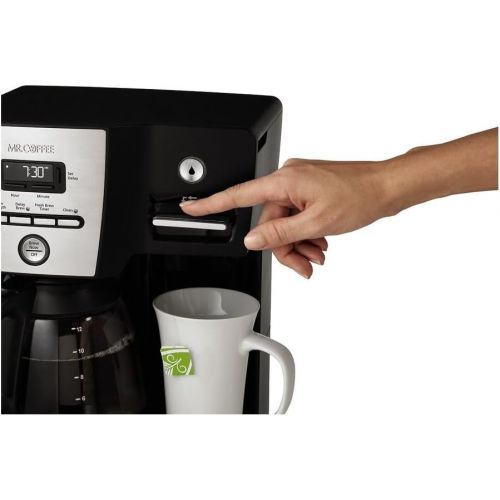  Mr. Coffee BVMC-DMX85 - 12-Cup Programmable Coffeemaker with Integrated Hot Water Dispenser - BlackChrome