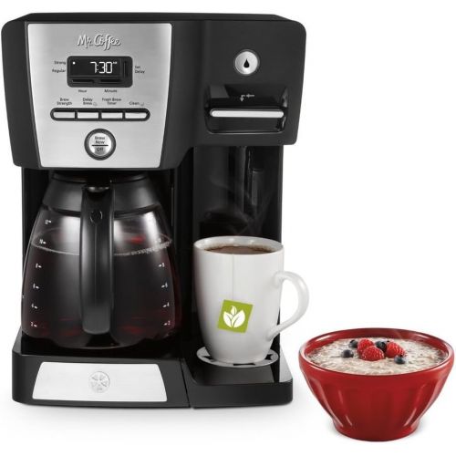  Mr. Coffee BVMC-DMX85 - 12-Cup Programmable Coffeemaker with Integrated Hot Water Dispenser - BlackChrome