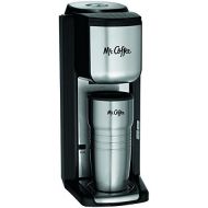 Mr. Coffee Single Cup Coffee Maker with Travel Mug and Built-In Grinder