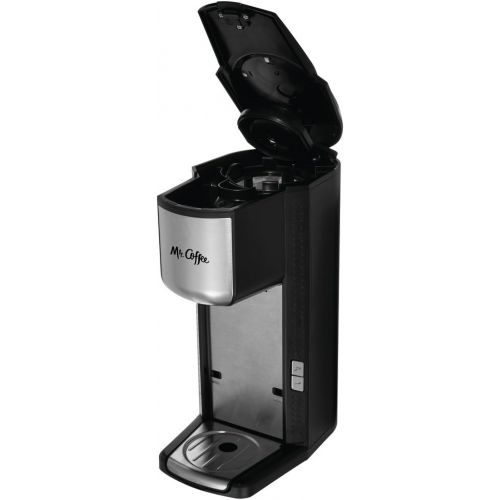  Mr. Coffee Single Cup Coffee Maker with Travel Mug and Built-In Grinder