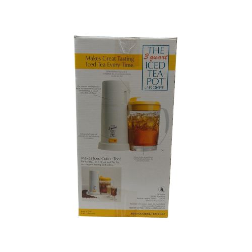  Mr. Coffee 3 Quart Iced Tea Maker, TM3 (Yellow)