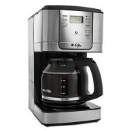 Mr. Coffee 12-Cup Programmable Coffee Maker, Stainless SteelBlack Base - Includes Water Filtration