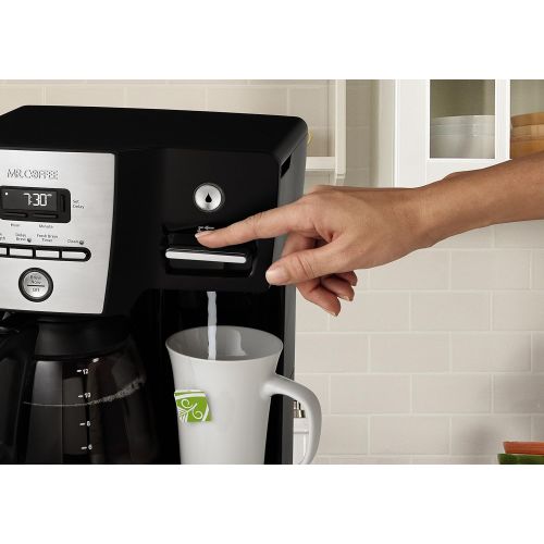  Mr. Coffee BVMC-DMX85-RB Versatile Brew 12-Cup Programmable Coffee Maker with 16 Oz. Hot Water Dispenser, BlackChrome