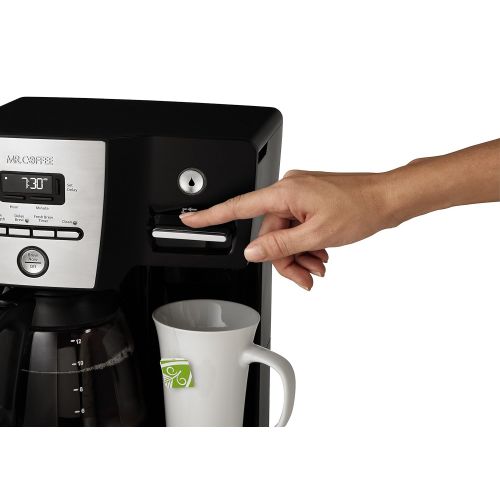  Mr. Coffee BVMC-DMX85-RB Versatile Brew 12-Cup Programmable Coffee Maker with 16 Oz. Hot Water Dispenser, BlackChrome