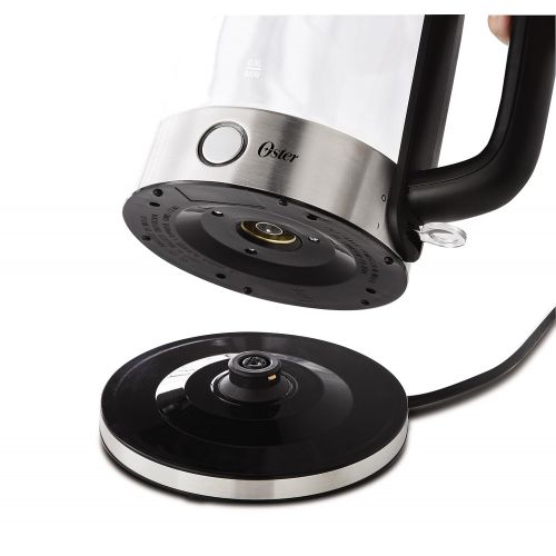  Mr. Coffee Oster 1.7L (7-Cup) Illuminating Glass Kettle with LED Indicator and Auto Shut Off