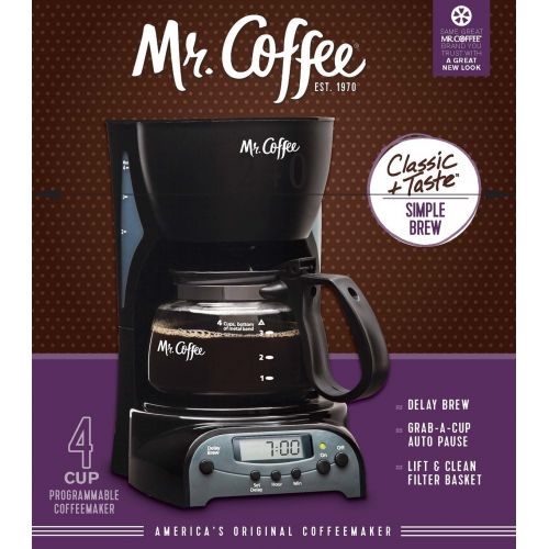  Mr. Coffee 4-Cup Programmable Coffee Maker