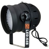 Mr. Dj LED-64B DMX 6-Channel Dimmer/Strobe Automatic Running LED PAR 64 Stage Lighting (Black)